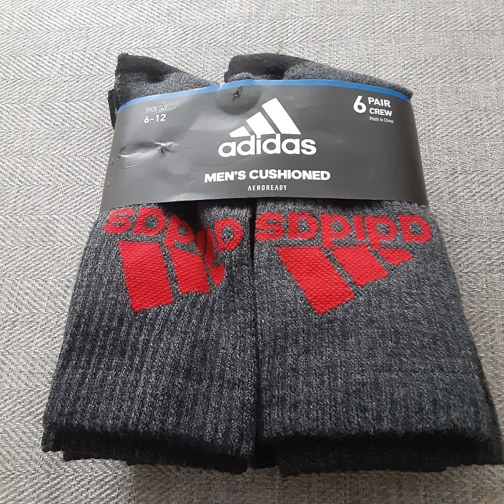 Adidas Crew Mens Socks ( 6pk  )